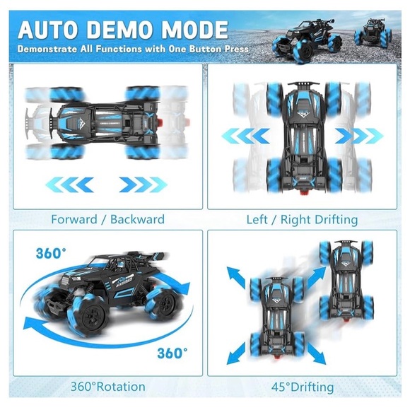 🆕- Remote Control Car, 2.4GHz RC Stunt Car, 360 Rotation. Red - Picture 8 of 8